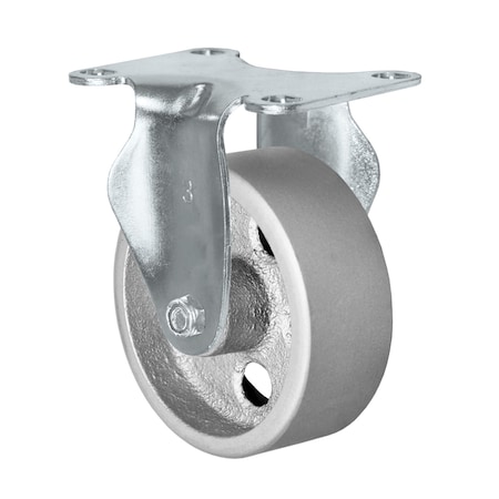 5x1.25 Light Duty Semi-Steel Wheel, Rigid Caster, 300 Lb Capacit